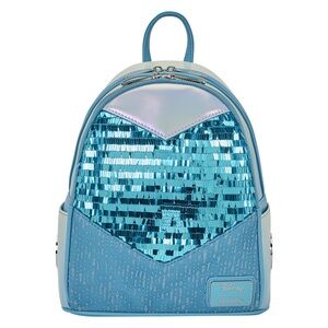 Frozen Elsa Glitter Sequin Cosplay Mini Backpack